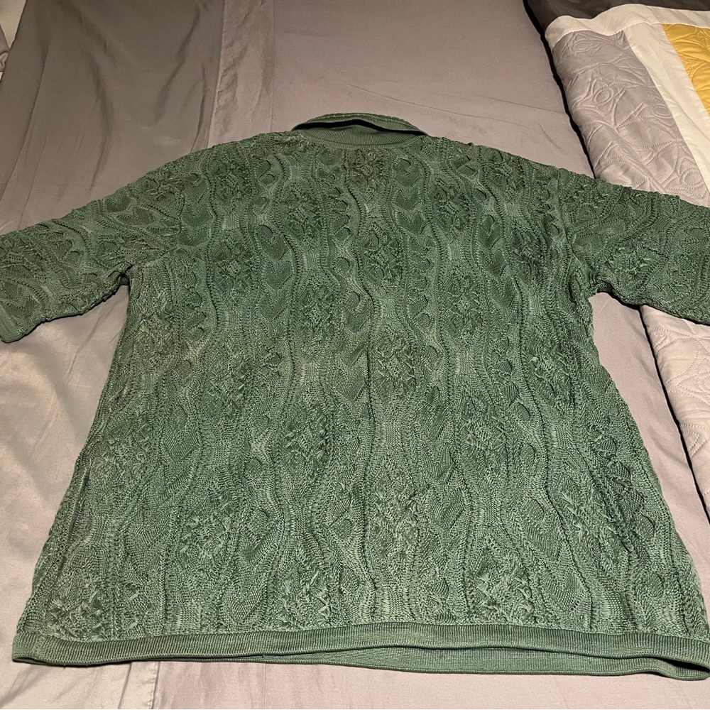 COOGI Green V-Neck Sweater - Picture 3 of 3